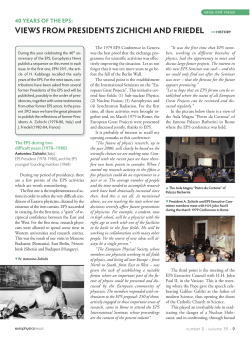 G. Friedel and A. Zichichi - European Physical Society