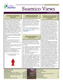 Quarter 3 2015 - Village of Suamico