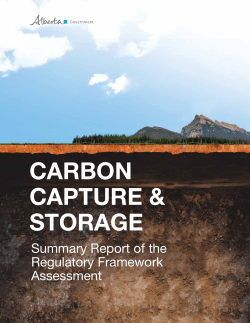 Carbon Capture and Storage - Regulatory