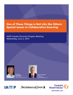 One of These Things is Not Like the Others: Special Issues in