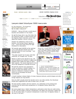 Lawyers label Intoxilyzer 5000 inaccurate