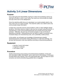 Activity 3.4 Linear Dimensions