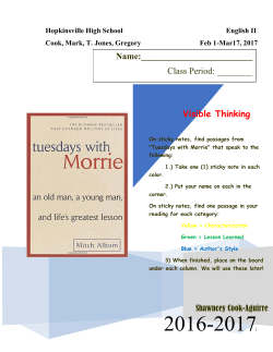 Tuesdays with Morrie