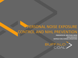 Agenda Item 6.2 Personal Noise Exposure and Hearing