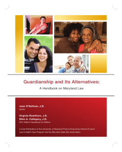 Guardianship and Its Alternatives