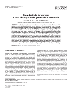 Full Text  - The International Journal of Developmental Biology
