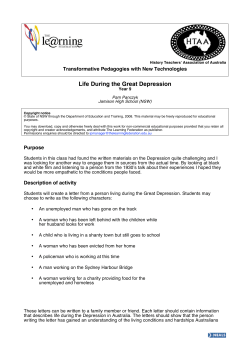 Life During the Great Depression