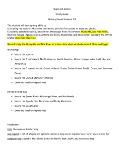 Maps and Globes Study Guide History/Social Science 2.5 The