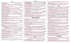 Printable Dinner Menu
