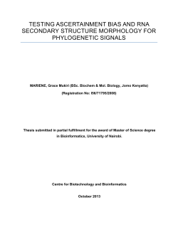 testing ascertainment bias and rna secondary