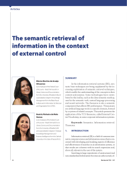 The semantic retrieval of information in the context of external control