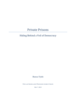 Private Prisons - FollowTheMoney.org