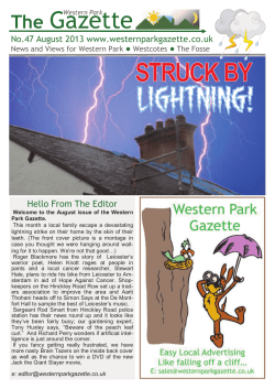 The Gazette - westernparkgazette.co.uk
