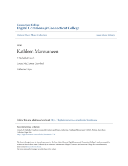 Kathleen Mavourneen - Digital Commons @ Connecticut College