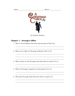 Chapter 1 &ndash; Scrooge`s Office