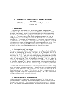 A Cross Multiply Accumulate Unit for FX Correlators