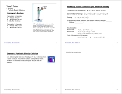 Perfectly Elastic Collision