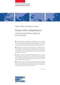 Kosovo after independence - Bibliothek der Friedrich-Ebert