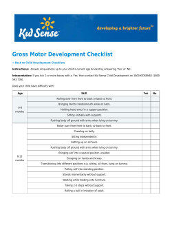 Gross Motor Development Checklist