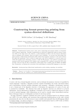 Constructing format-preserving printing from syntax-directed