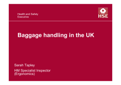 Baggage handling in the UK
