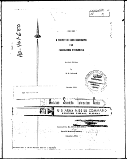 a survey of electroforming for fabricating structures