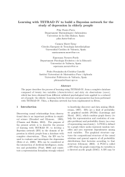 Learning with TETRAD IV to build a Bayesian network for the study