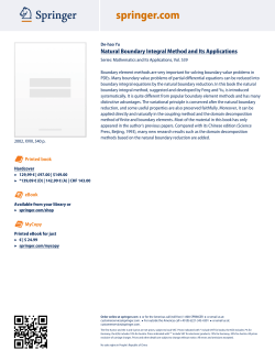 Natural Boundary Integral Method and Its Applications