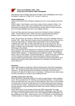 Arthur Frank Whatley 1895 – 1916