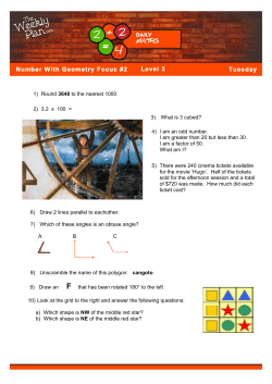 Number With Geometry Focus #2 Tuesday Level 3