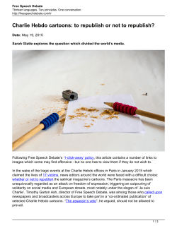Charlie Hebdo cartoons: to republish or not to republish?