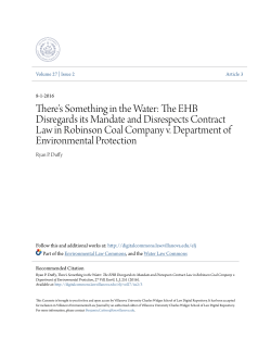 There`s Something in the Water: The EHB