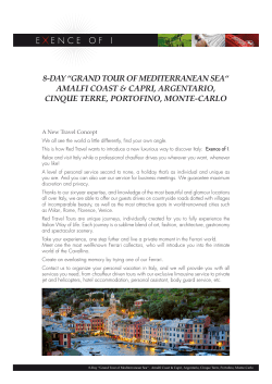 8-Day &ldquo;GranD tour of meDiterranean sea&ldquo; amalfi Coast