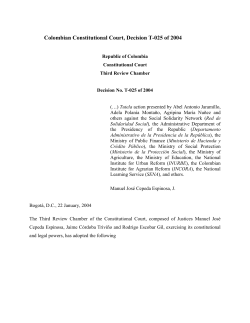 Decision T-025 - Brookings Institution