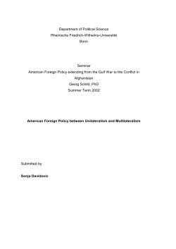 American Foreign Policy