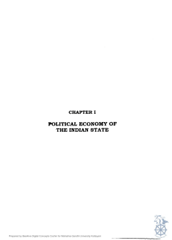 political economy of the indian state