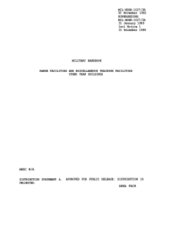 MIL-HDBK-1027/3B Range Facilities and Miscellaneous