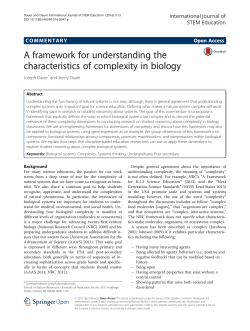 A framework for understanding the characteristics of complexity in
