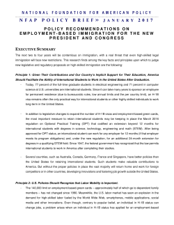 NFAP POLICY BRIEF &raquo; J A N U A R Y 2017