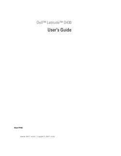 Latitude D430 User`s Guide
