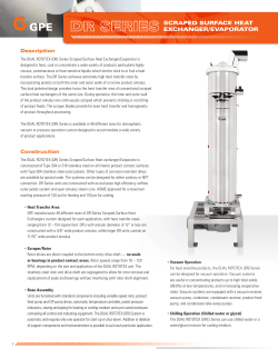 Scraped Surface Heat excHanger/evaporator