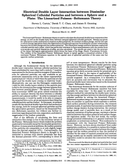 Electrical Double Layer Interaction between Dissimilar Spherical