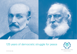 125 years of democratic struggle for peace - Inter