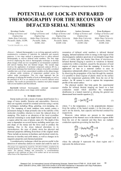 potential of lock-in infrared thermography for the recovery of defaced