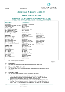 Belgrave Square Garden - Grosvenor`s London Estate