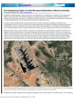 ESTO :: News :: HAMMR First Flights