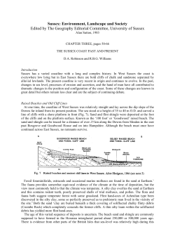 Sussex: Environment, Landscape and Society
