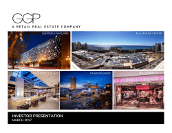 Investor Presentation March 2017