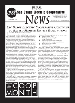 October - Sac Osage Electric Cooperative