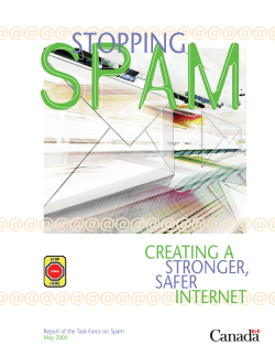 Stopping Spam, Creating a Stronger, Safer Internet